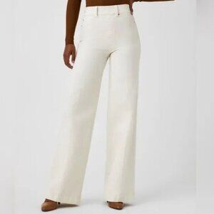 NWOT Spanx White Wide Leg Jeans